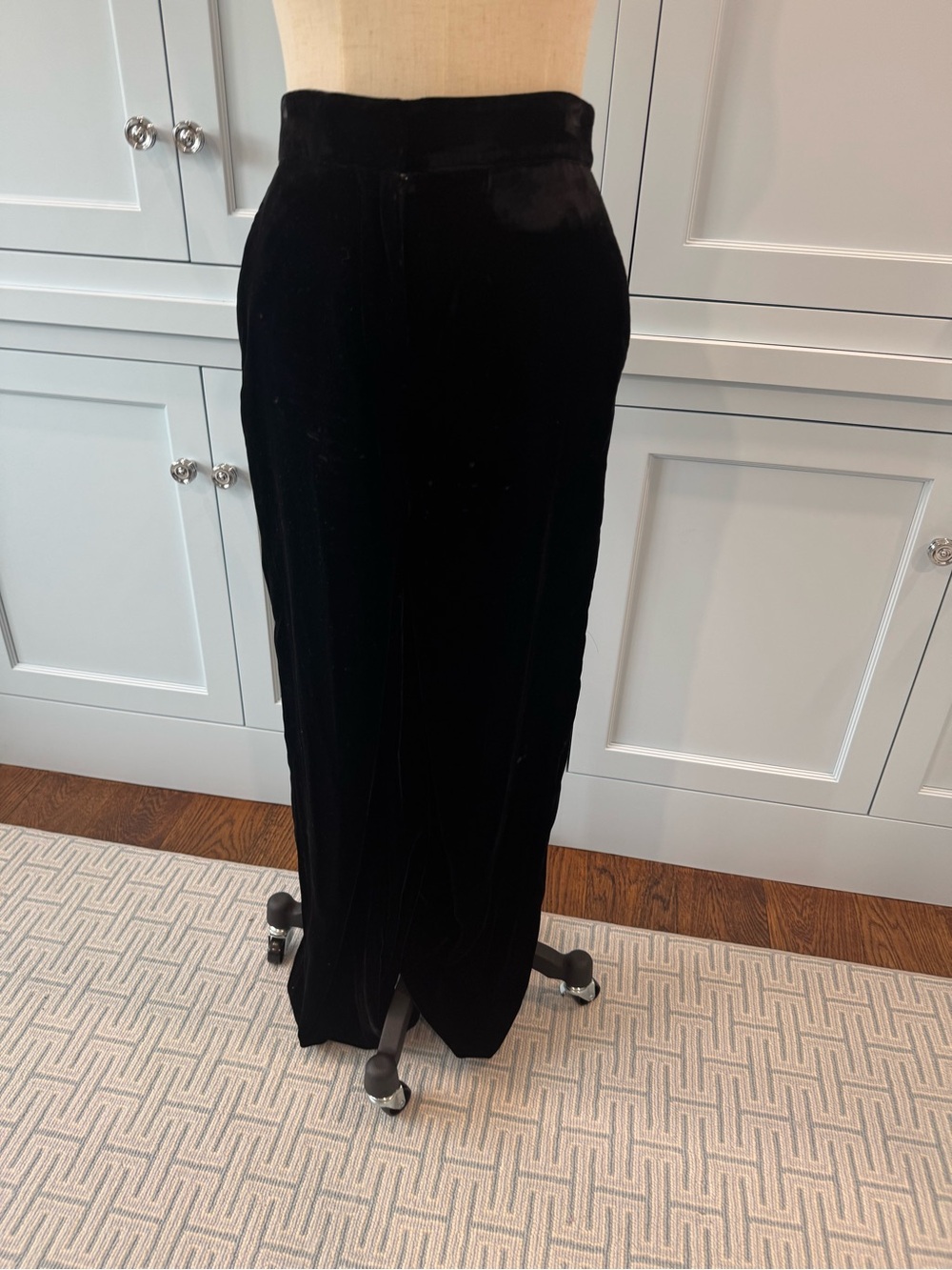 Like new Boden Black Wide-Leg Velvet Pants